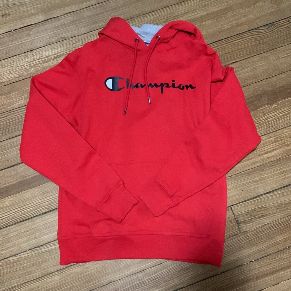 Red Champion Hoodie